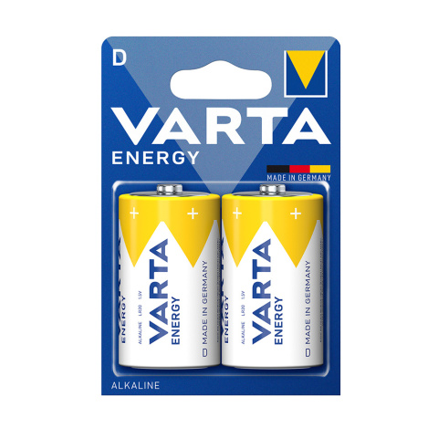 Baterie alkaliczne R20 Varta ENERGY D (blister = 2 szt.) Baterie alkaliczne R20 Varta ENERGY D (blister = 2 szt.)